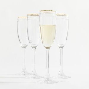 Pottery Barn Champagne Flutes